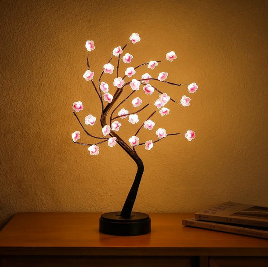 Plum blossom bonsai tree light