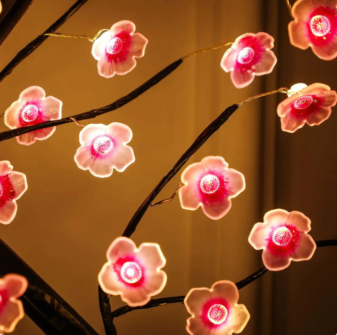 Plum blossom bonsai tree light